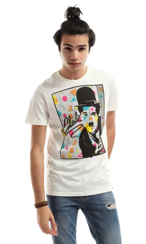 47823 Charlie Chaplin Offwhite Men T-Shirt