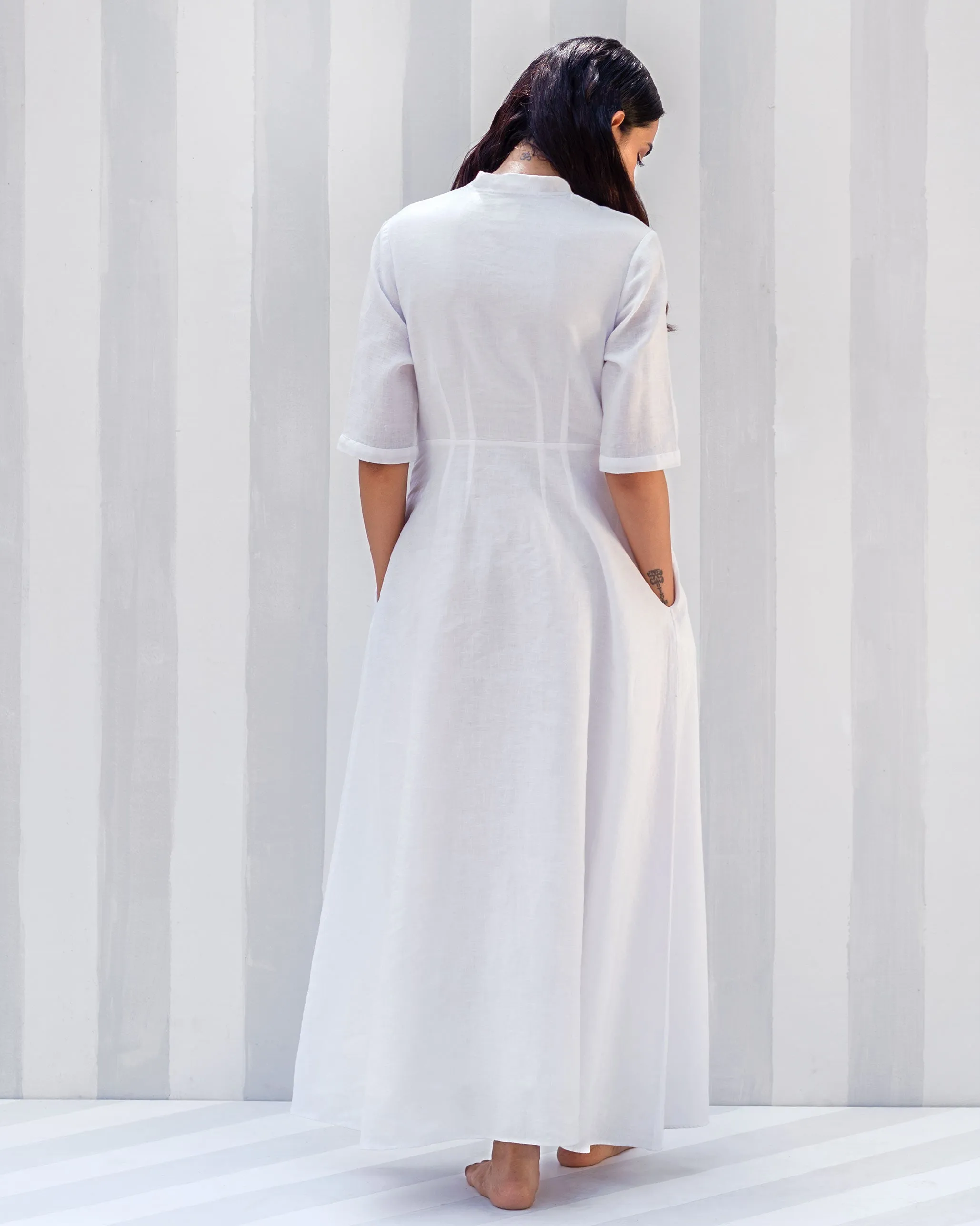 Ampara Dress - White