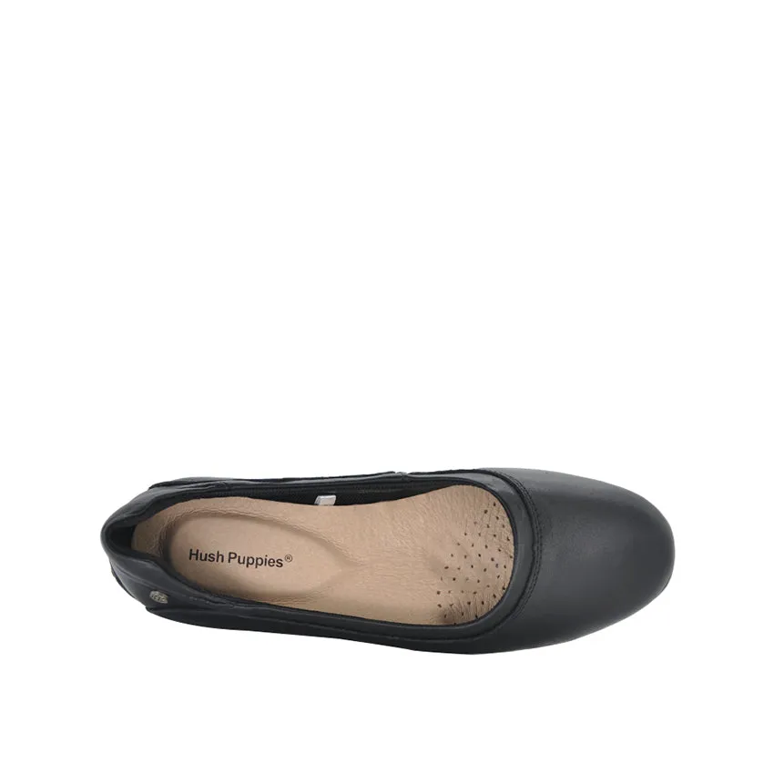 Atasha Slip On Women's Shoes - Black Leather