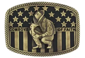 Cowboys of Faith® Heritage Flag Attitude Buckle