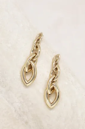 Gradual 18k Gold Plated Chain Link Earrings