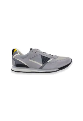 GUESS Sneaker Uomo Running Suede Nylon Light Grey FM6TREFAM12