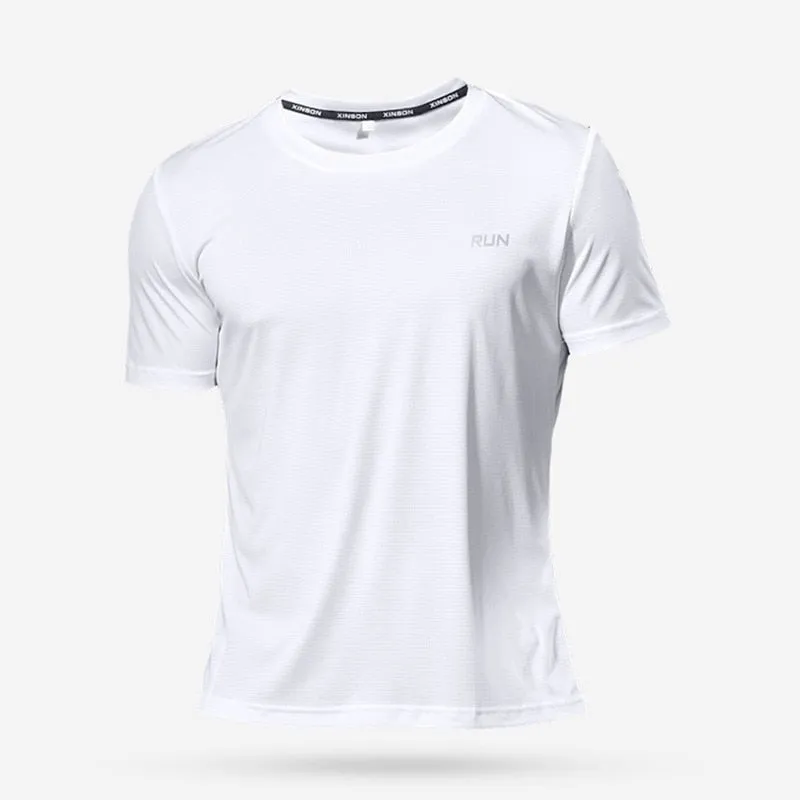 High Quality Polyester Men's Sport T Shirt Quick Dry for Fitness Training Exercise Gym Sport