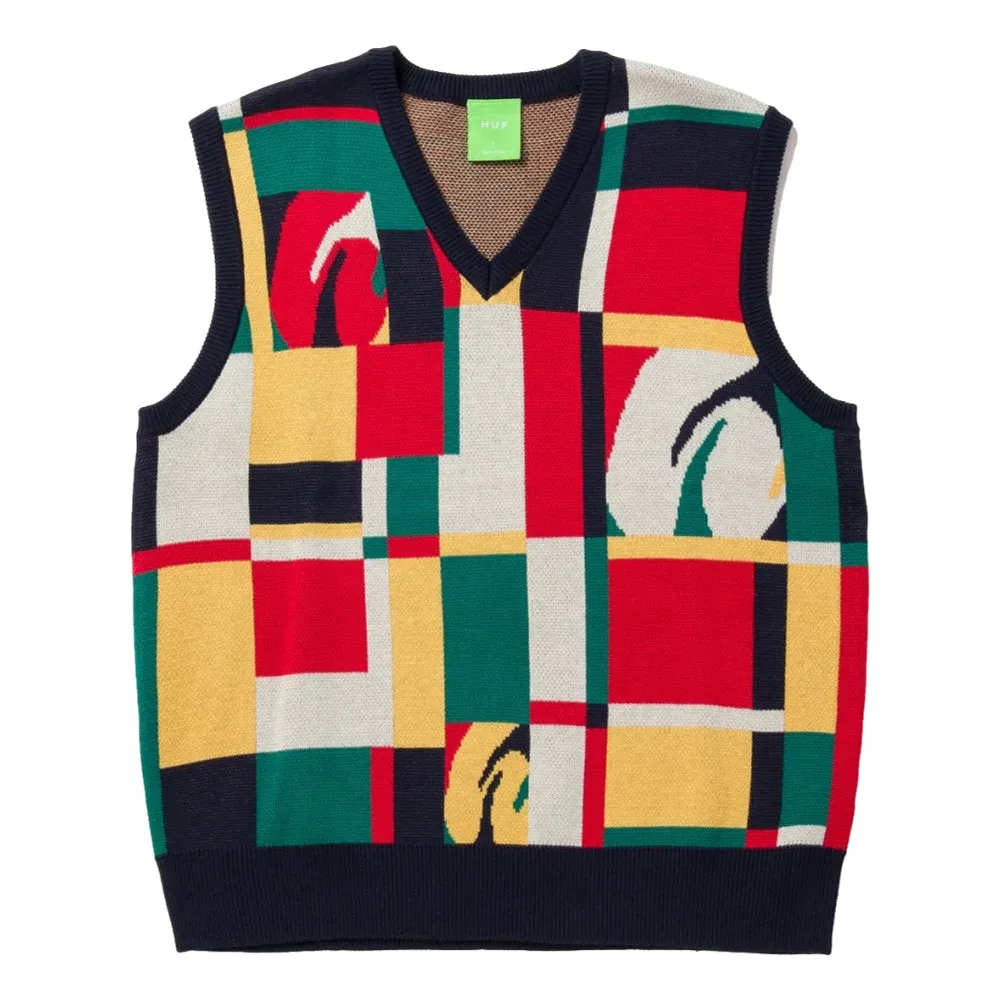 HUF SLOANE SWEATER VEST-MULTI