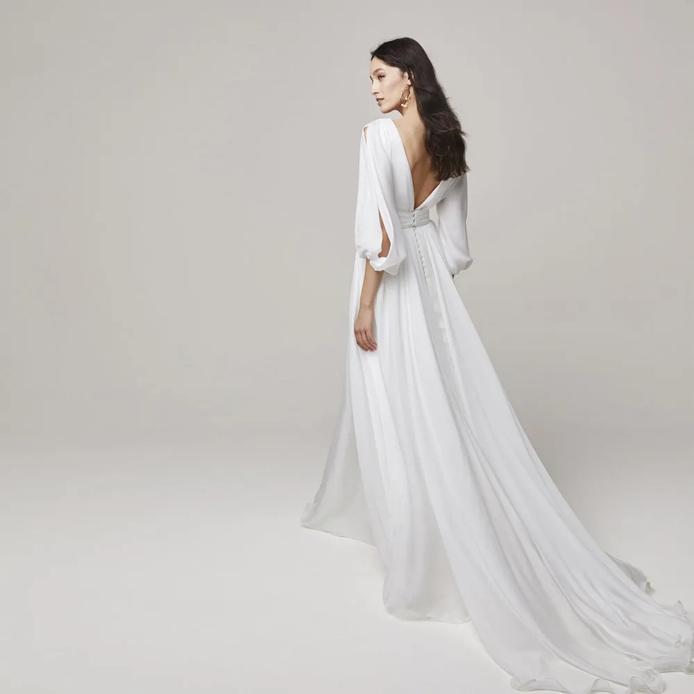 The Hera Wedding Bridal Long Sleeve Gown