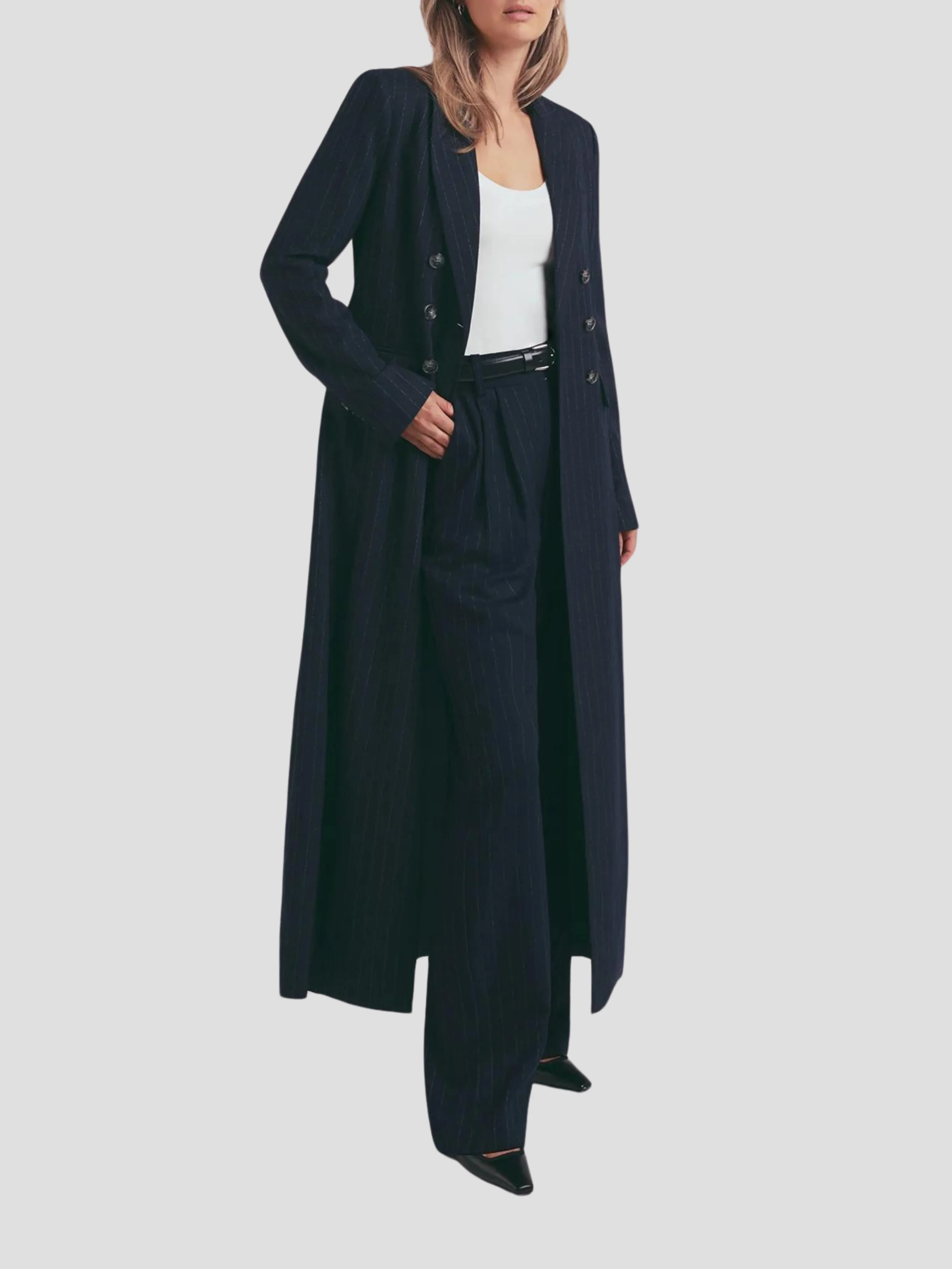 The Simon Coat in Navy