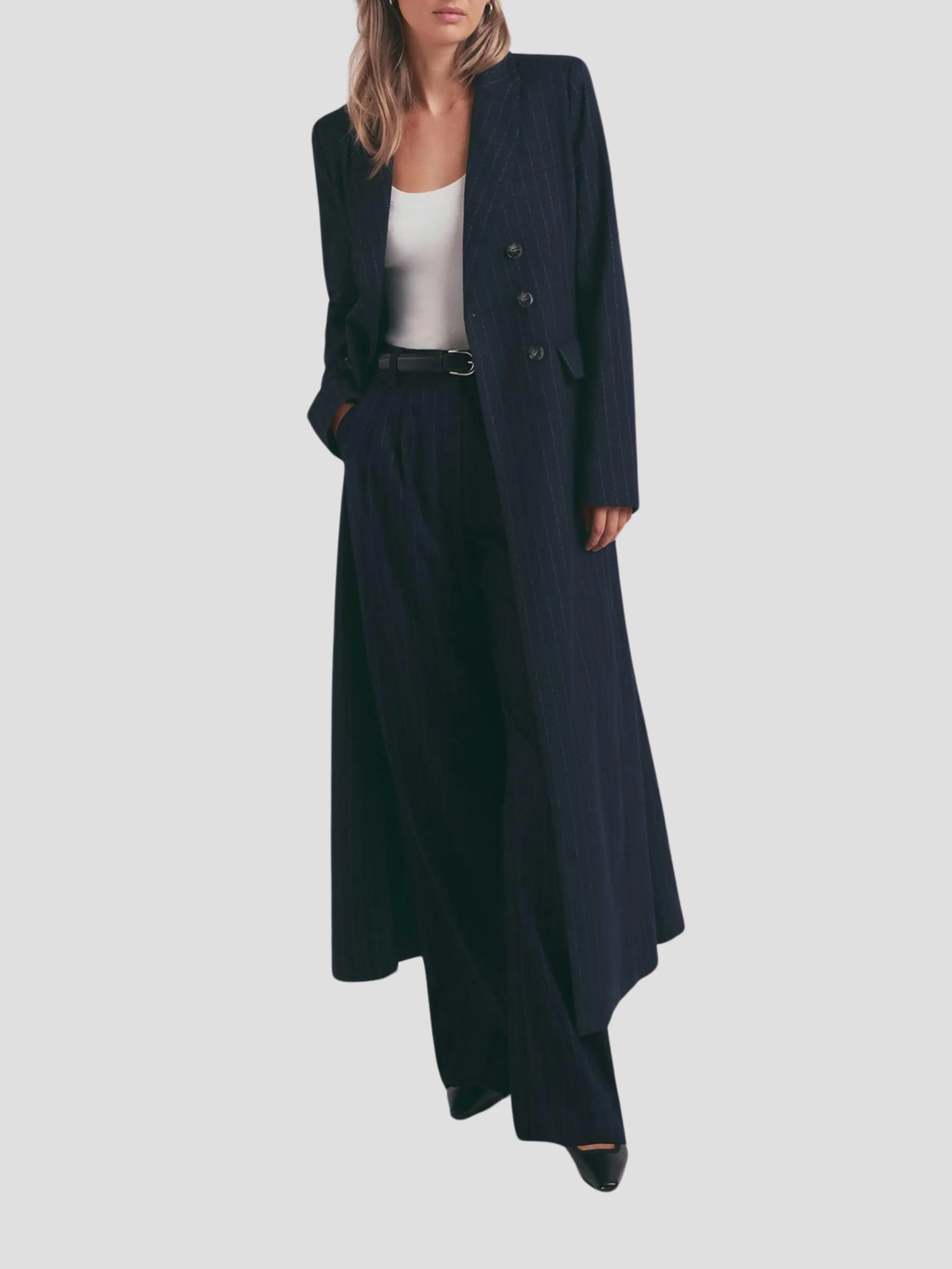 The Simon Coat in Navy