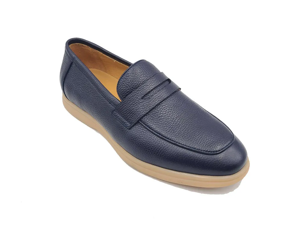 Tumble Calfskin Penny Loafer