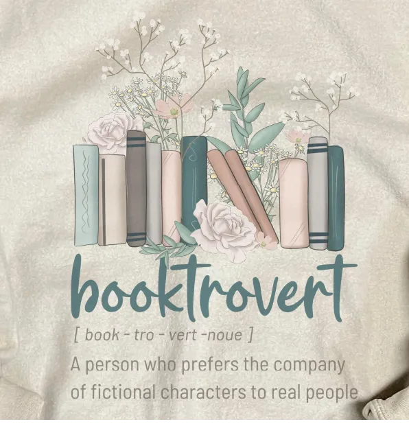 Two Sweatshirts in One Double Printed Gildan No Shelf Control   Booktrovert Sweatshirt