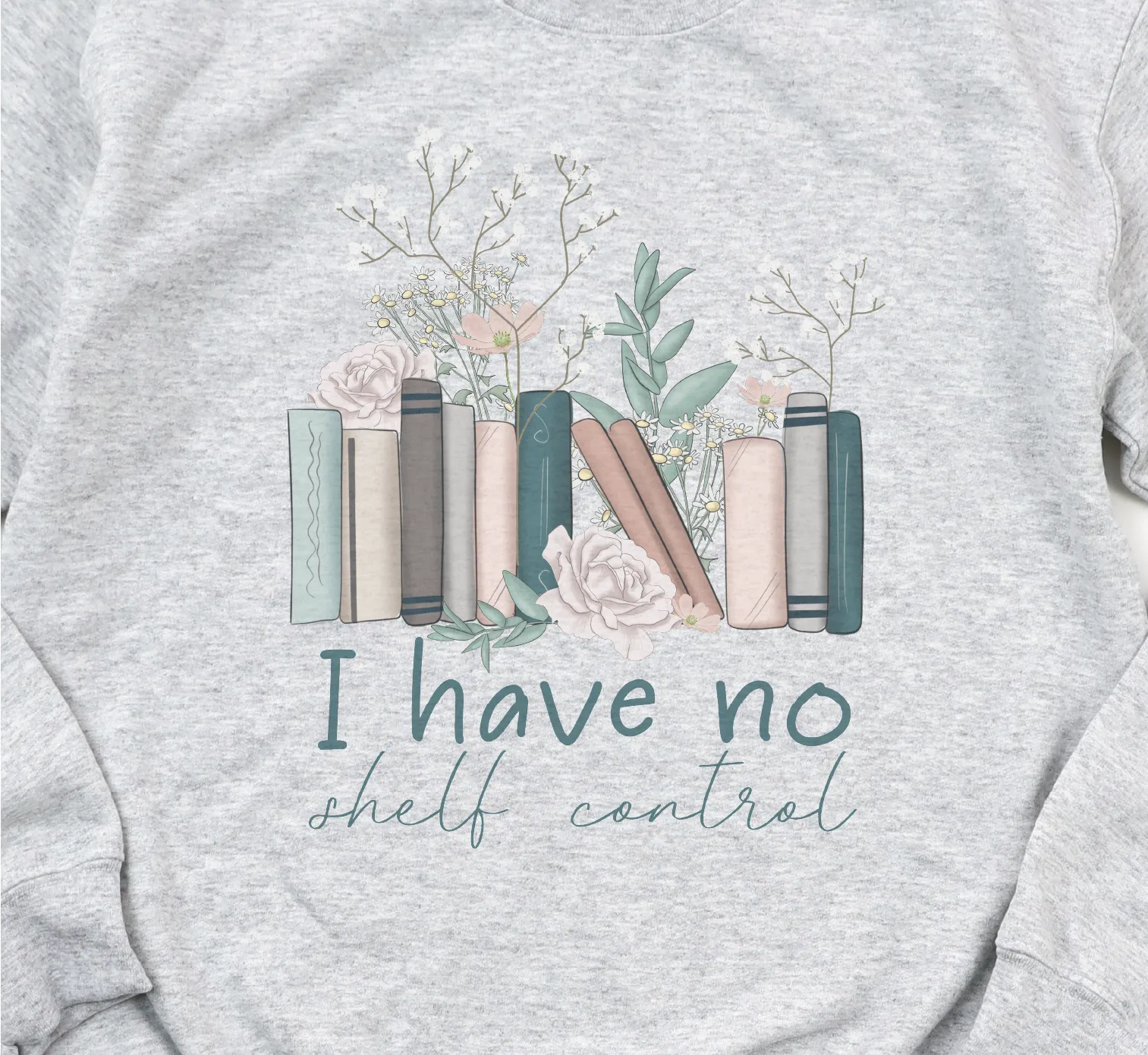 Two Sweatshirts in One Double Printed Gildan No Shelf Control   Booktrovert Sweatshirt