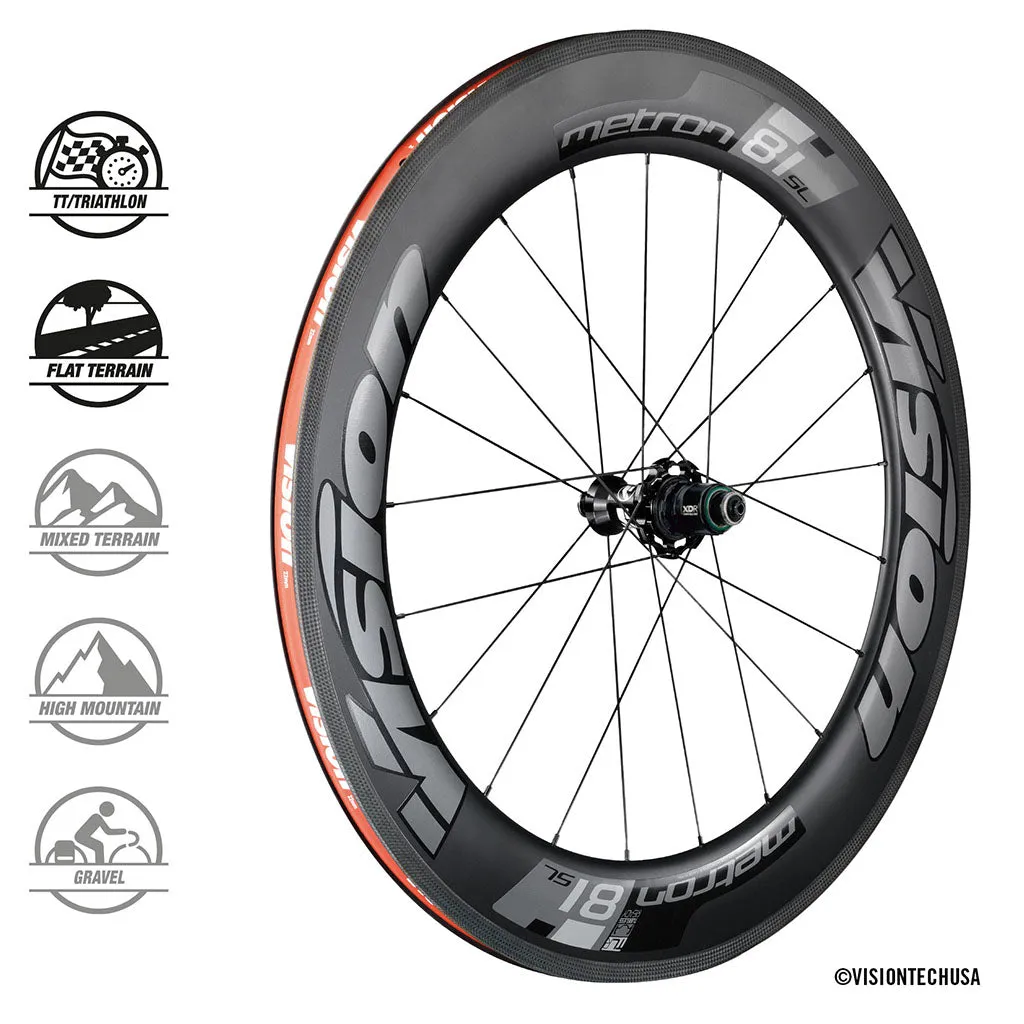 Vision Metron Carbon Wheelset 81mm - Rim Brake