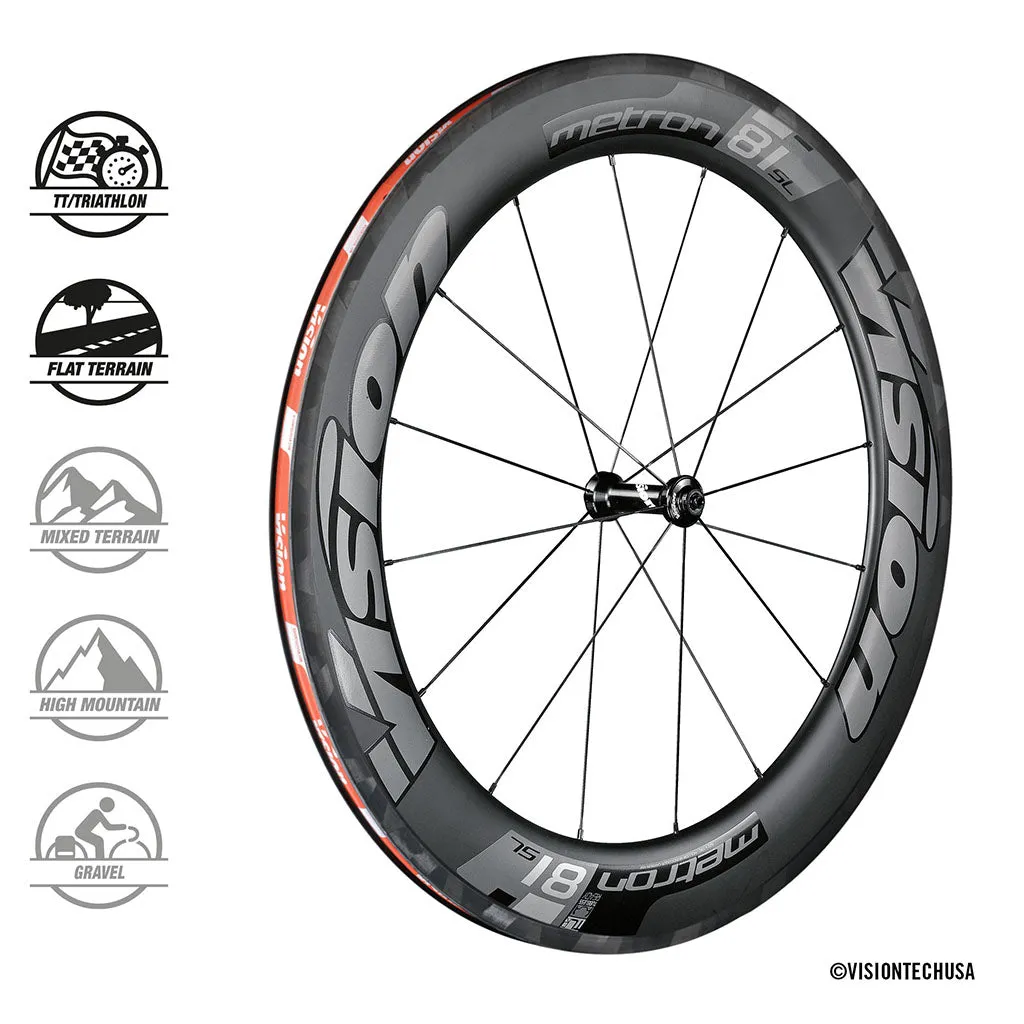 Vision Metron Carbon Wheelset 81mm - Rim Brake