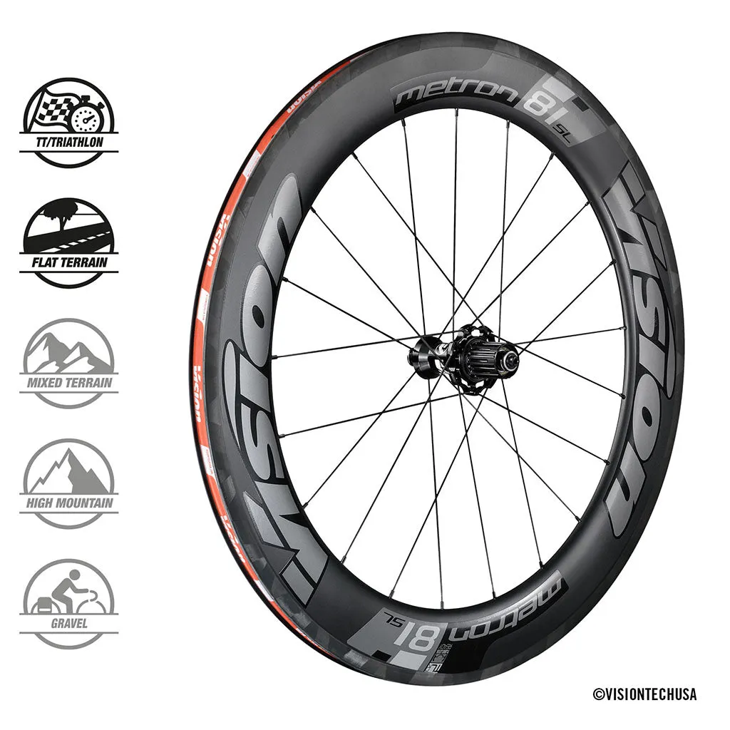 Vision Metron Carbon Wheelset 81mm - Rim Brake